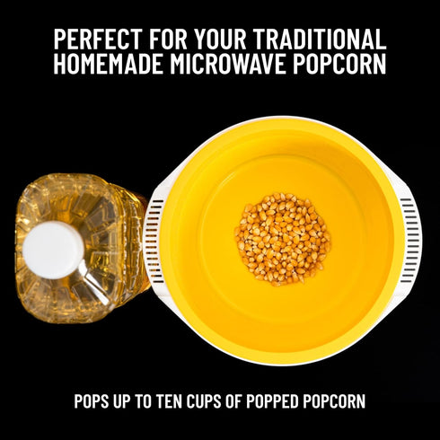 Opopop Silicone Popcorn Popper - Microwave Popcorn Maker Collapsible Bowl, BPA-Free and Dishwasher Safe...