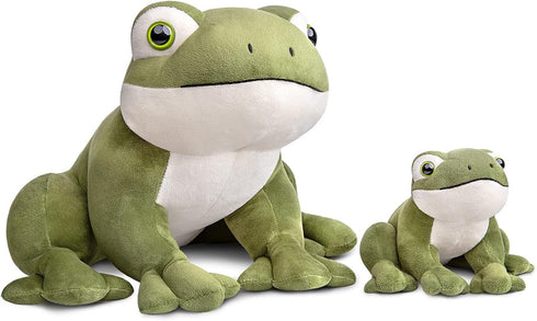 ZHONGXIN MADE Giant Frog Plush - Lifelike 13 Inch Seated Frog Stuffed Animal, Green Reptile Frog Plush, Super Soft Plush Doll, Plush Toys for Kids...