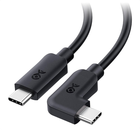 Cable Matters 20Gbps Right Angle USB C Cable 6ft, Support 8K 30Hz & 4K 120Hz Video, 240W Power Delivery, (90 Degree Right USB C Cable, Right Angle...
