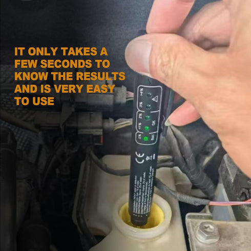 5 LED Indicators Brake Fluid Liquid Tester Pen Auto Tester Tool for DOT 3 DOT 4 DOT 5.1 Vehicle Diagnostic Testing Tool...