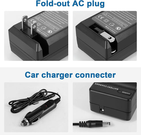 2-Pack NP-BX1 Battery and Charger Kit for Sony NP-BX1 and Sony Cyber-Shot DSC-HX99, HX95, HX350, RX1, RX1R II, RX100 (II/III/IV/V/VA/VI/VII), FDR-...