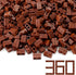 Feleph 360 Pieces 1x2 Masonry Profile Bricks Building Blocks for Wall Parts and Pieces Diverse Bulk Toy Set Compatible with Major Brands (Reddish ...