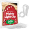 SEWANTA Christmas Light Clips - Set of 200 Mini Clips for Gutters and Shingles - Hanging Outdoor Lights - USA Made - No Tools Required...
