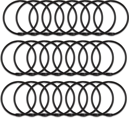 24 Pack Shower Curtain Rings, Rustproof Decorative Metal Round Shower Curtain Hooks for Bathroom Shower Rod (Black)...