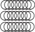 24 Pack Shower Curtain Rings, Rustproof Decorative Metal Round Shower Curtain Hooks for Bathroom Shower Rod (Black)...