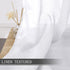 Tollpiz White Sheer Valance Linen Textured Bedroom Valance Curtains Sheer Light Filtering Rod Pocket Voile Curtain Valances for Living Room, 54 x ...