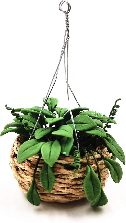 Miniature Dollhouse Plants Dollhouse Furniture and Accessories Hanging Plant Pot Model 1 12 Scale...