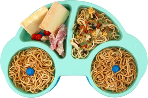 Qshare Toddler Plates, Portable Baby Plates for Toddlers, BPA-Free Strong Suction Plates for Toddlers, Dishwasher and Microwave Safe Silicone Plac...