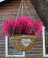 RECUTMS 8 Bundles Artificial Flowers Fake Outdoor Plants Faux Lavender Flower Plastic Shrubs Faux Flowers Fake Ferns Winter Artificial Fowers for ...