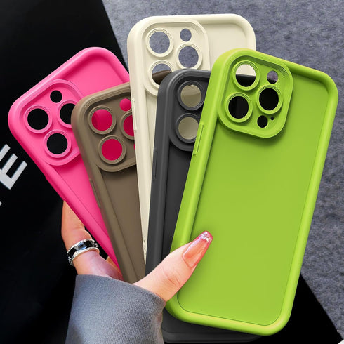 LUTTY Compatible with iPhone 15 Pro Case, Raised Full Camera Lens Protection (Edge Lips Design), Anti-Scratch Soft Slim Silicone Shockproof Case f...