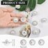30 Pcs Faux Pearl Buttons with Rhinestone, Silver Retro Vintage Pearl Acrylic Buttons Round Crystal Buttons Sew on Buttons Embellishments for DIY ...