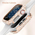 Mosonio Case Cover Compatible with apple watch 41mm, Full Bling Metal watch case 9/8/7 41mm for Women, Shiny and Durable Protective Case Cover for...