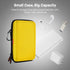 Bright Yellow Hard Shell Electronic Organizer Carrying Case - Shockproof Large Storage Case for Hard Drive, Phone, Power Bank, Charger, Earbuds - ...