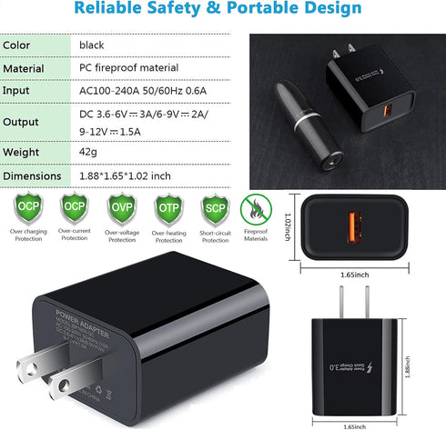 Type C Charger Fast Charger for Samsung Galaxy S24 S23 S22 S21 S20 A15 A54 A14 A53 A13,LG Stylo 6 5,Moto G Pure/G Power/G Stylus/G Play,Quick Char...