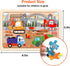 Puzzles for Kids Ages 4-6,24 Pieces Wooden Puzzles for Toddlers Ages 3-5 4-8 3 4 5 6 3-4 Year Olds.4 Pack Car Puzzle Set Children Jigsaw Puzzles f...