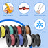 22 AWG Stranded Wire Spool, 16.5ft Each in 8 Colors - Silicone Electrical Tinned Copper Wire, 22 Gauge Flexible Hook Up Wire Kit for DIY, Automoti...