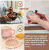 Cotton Pot Holders for Kitchen - MAQIHAN 4pcs Square Pot Holders Sets Hot Pads Set Gray 7 inch Terry Cloth Pot with Holder Cotton Potholders Small...
