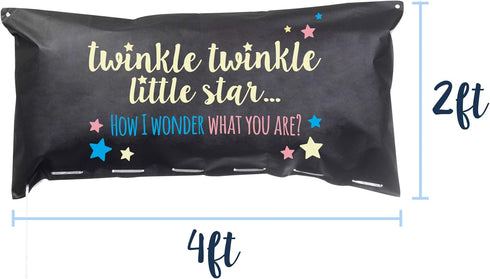 Gender Reveal Balloon Drop Bag | Twinkle, Twinkle Little Star...