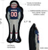 The 1st Ever Tough but Smooth Dog Toy NFL New England Patriots Football Athletes Player Tough Pet Toy. A Premium Quality Doggie Toy with Built-in ...