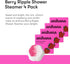 ANIHANA Shower Steamers 4 Pack with Essential Oils Paraben Free Cruelty Free Refreshing Berry Ripple 1.76 oz each...