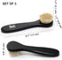 Premium Shoe Polish Brush Set - Horse Hair Brushes, Shoe Polish Applicator for Leather Footwear - Shoe Brushes for Cream & Polish - Made of White ...