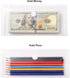 3.9'' x 7.8'' Clear Plastic Cash Money Pouch Bank Deposit Bag Check Wallet 20 Pack Hook Loop Closure...