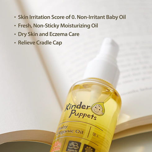 100% Organic Baby Oil Fragrance Free | Shea Moisture Baby Massage Oil for Newborn Toddlers and Kids | Lavender Baby Oil for Hair and Body | Baby S...