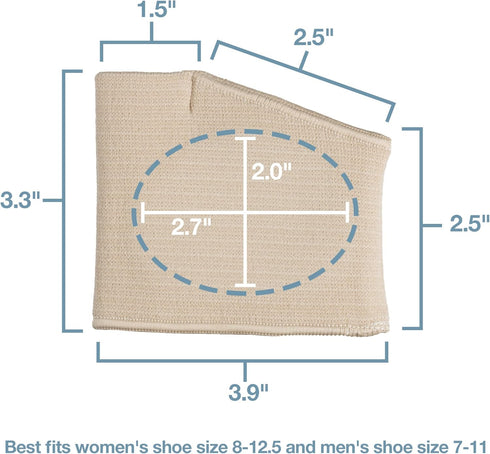 ZenToes Metatarsal Pads for Men and Women - Ball of Foot Pain Relief Cushions for Sesamoiditis, Metatarsalgia, Morton's Neuroma - 2 Pairs Fabric S...