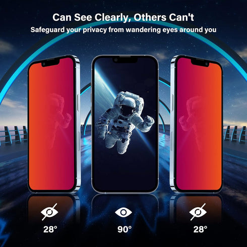 JIEYKJO For iPhone 11 Pro max/iPhone XS max privacy screen protector - anti-blue light, anti-glare, anti-spy gradient color privacy screen protect...