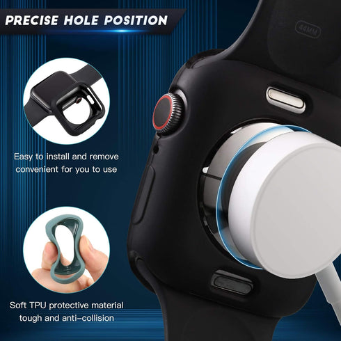 16 Pieces Soft TPU Protective Watch Case Anti-Scratch Silicone Protector Soft Flexible TPU Thin Lightweight Bumper Cover for Smartwatch Series(40 ...