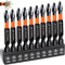 10-Pack Phillips Bits #2 Impact Magnetic 2 Phillips Bits- PH2 Bits Premium S2 Alloy Steel Phillips Head Drill Bits- Phillips Screwdriver Bits (2-I...