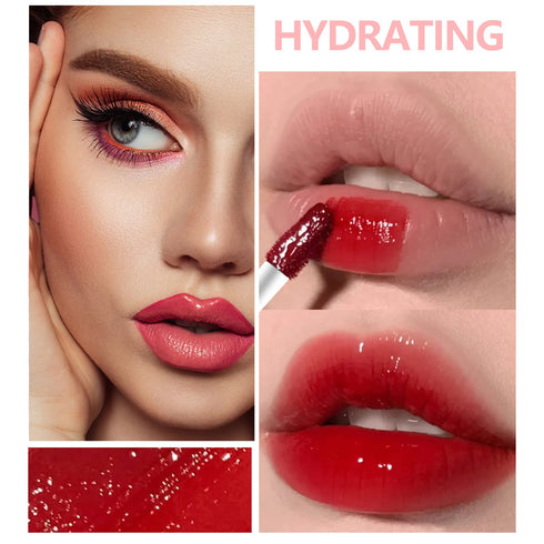 Eakroo 6 Colors Lip Tint Stain Mini Liquid Lipstick, Korean Lip Gloss Moisturizing Natural, Multi-Use Lip and Cheek Tint, Non-Stick Cup, Lightweig...
