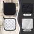 Joyhalo 4 Pack Pot Holders - Heat Resistant Oven Hot Pads, Terry Cloth, Black...