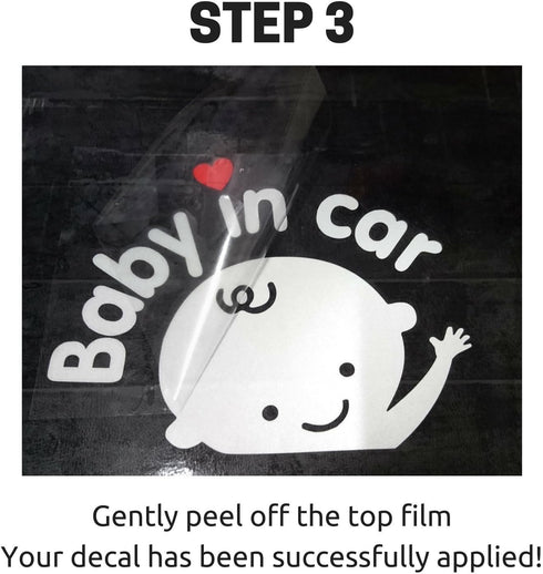 Baby on Board, Baby in Car, Car Window Decal Stickers - 3 Pack...