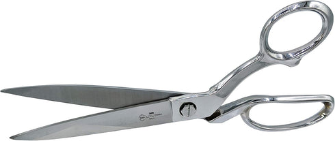 Ultima 10 Inch Dress Maker Scissors – Drop Forged Carbon Steel Dressmaker’s Shears, Chrome Plated with Bent Handles, Made in Italy...