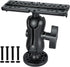 Fish Finder Mount Base, Universal 360° Rotation Ball-Mount Fish Finder Bracket, Nylon & Stainless Steel Electronic Fish Finder Holder for Marine B...