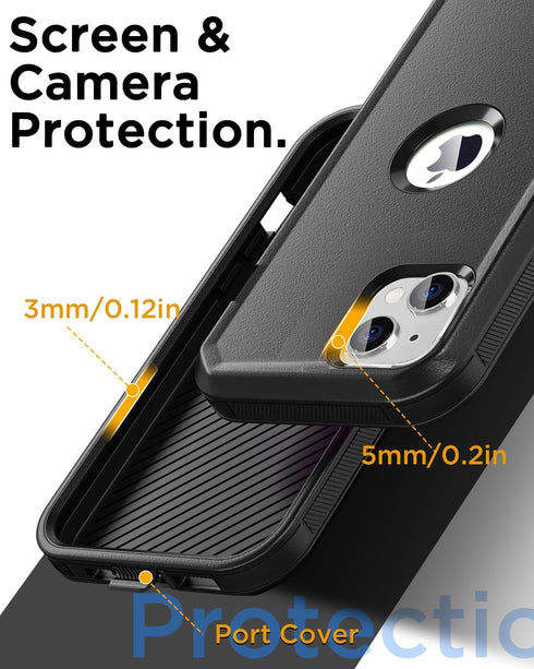 AICase for iPhone 14 Case/iPhone 13 Case,Heavy Duty Drop Protection Full Body Rugged Shockproof Military Protective Tough Durable Cover for iPhone...