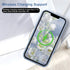 for iPhone 13 Case Cute Slim Shockproof Phone Case with Wireless Charging Support and Protection, Blue Grey......