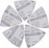 Triangular Oscillating Multi Tool Sanding Pads 3-1/8 Inch 80mm Assorted Grit 60/80/100/120/240 Grits Pack of 55 Pcs No.XG5501...