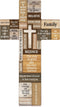 Jetec Cross Wall Decor Christian Wooden Cross Religious Faith Biblical Verse Wall or Table Sign for Home Easter Christmas Farmhouse Home Hanging D...