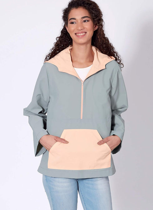McCall's Patterns McCall's Men and Women's Jacket and Hoodie, Sizes S-L Sewing Pattern, various, White...