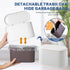 Mini Trash Can with Lid - Removable Small Garbage Can, Tiny Plastic Trash Bin, Pop Up Countertop Wastebasket, Counter Garbage Lint Bin for Bathroo...