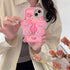 for iPhone 15 Pro Case Cute iPhone 14 Pro Case iPhone 13 Pro Case with Kickstand Stand Holder 3D Butterfly Silicone Girls Women Phone Cases Lens S...