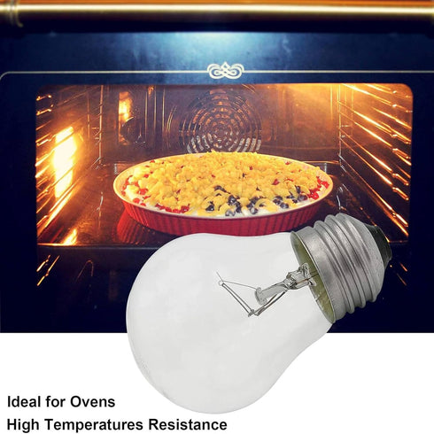 Oven Light Bulb 40 Watt Appliance Light Bulb, High Temperature 300 Degree Resistant Appliance Bulb for Oven, Stove, Refrigerator, Microwave Range ...
