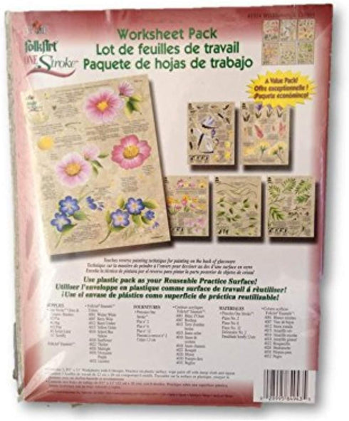 Reusable Reversible Painting Teaching Guides Paint Worksheet Wildflowers Critters Flowers Pack Supplies Set 3 Double Sided Plastic Coated Practice...