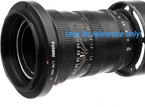 Fotasy Leica M Lens to Nikkor Z Mount Adapter, Leica M to Z Adapter, LM Z Adapter, Copper, Infinity Focus,Compatible with Nikon Z Mount Mirrorless...