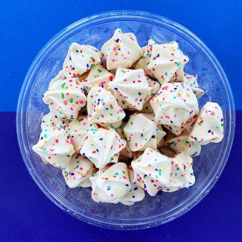 Krunchy Melts Original Meringue Cookies | Birthday Cake Flavor | Only 90 Calories Per Serving | Fat Free, Gluten Free, Dairy Free (4 Oz)...