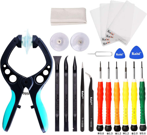 Kaisi iPhone Screen Opening Toolkit iSlack Suction Cup Pliers Opening Repair Kit Compatible for iPhone, iPad, Cellphone and Other Smooth Surface L...