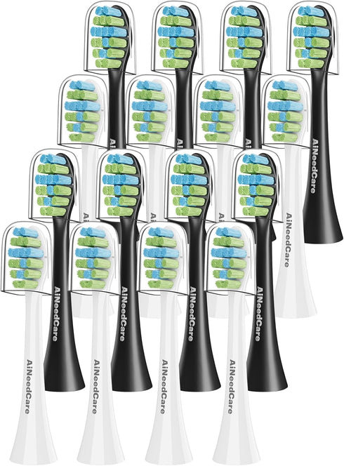 Toothbrush Replacement Heads Compatible with 7AM2M AM101/AM105 Electric Toothbrush, 16 Pack Soft Brush Bristles...