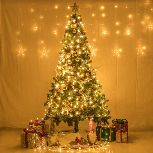 66FT 200 LED Indoor String Light Christmas Fairy String Lights Plug in 8 Modes Extendable for Indoor Outdoor Wedding Birthday Christmas Tree Garde...